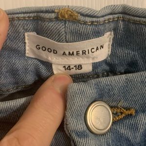 Good American Always Fits Good Legs, raw hem size 14-18